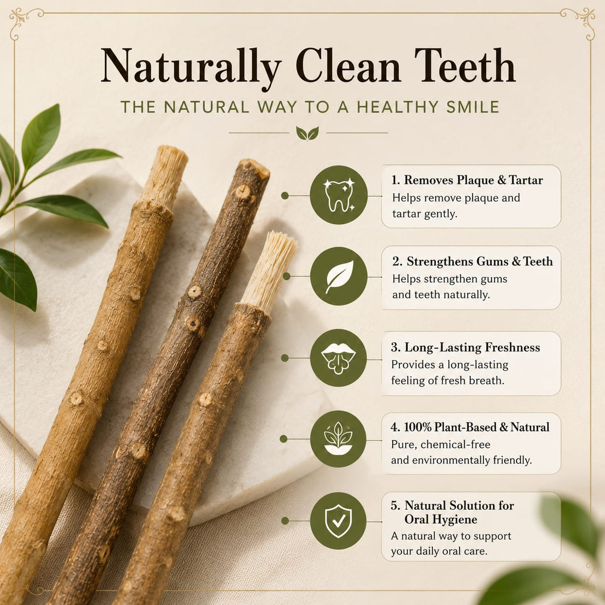 Natural Miswak – For Healthy Teeth & Fresh Breath